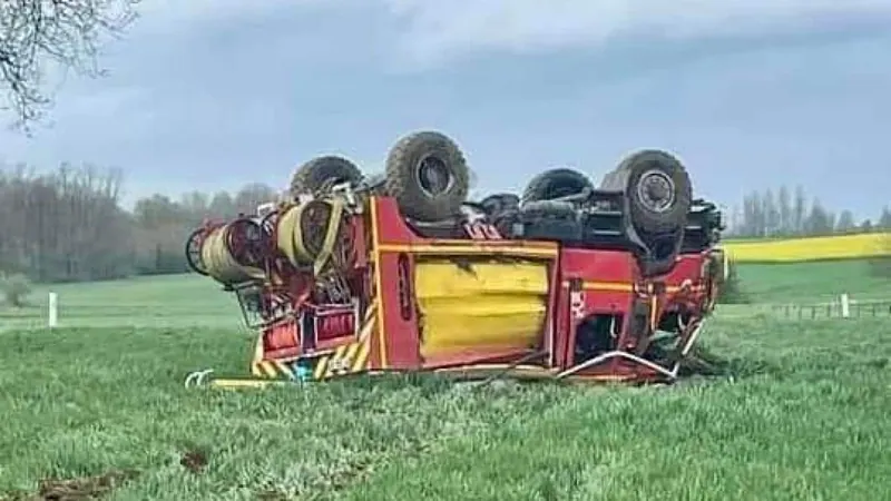 Somme : quatre pompiers blessés dans un accident en se rendant sur intervention
