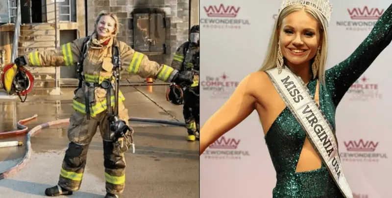 États-Unis : pompière et couronnée Miss Virginia USA 2022