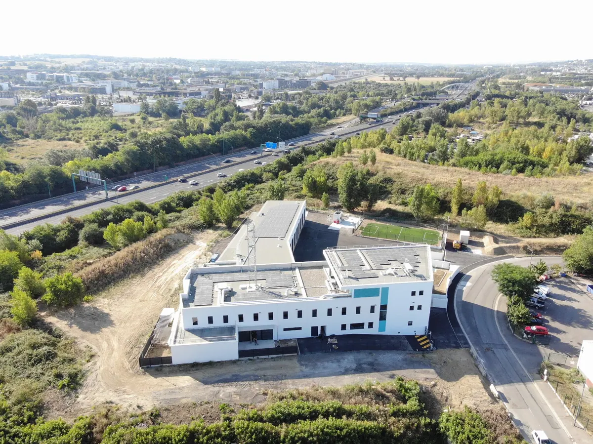 Vue aérienne de la nouvelle caserne de Toulouse Atlanta