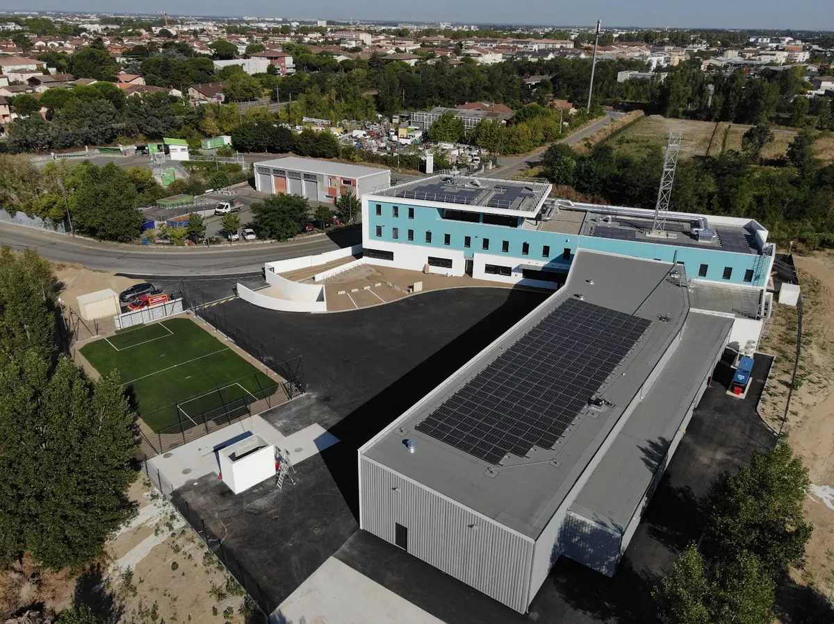 Vue aérienne de la nouvelle caserne de Toulouse Atlanta