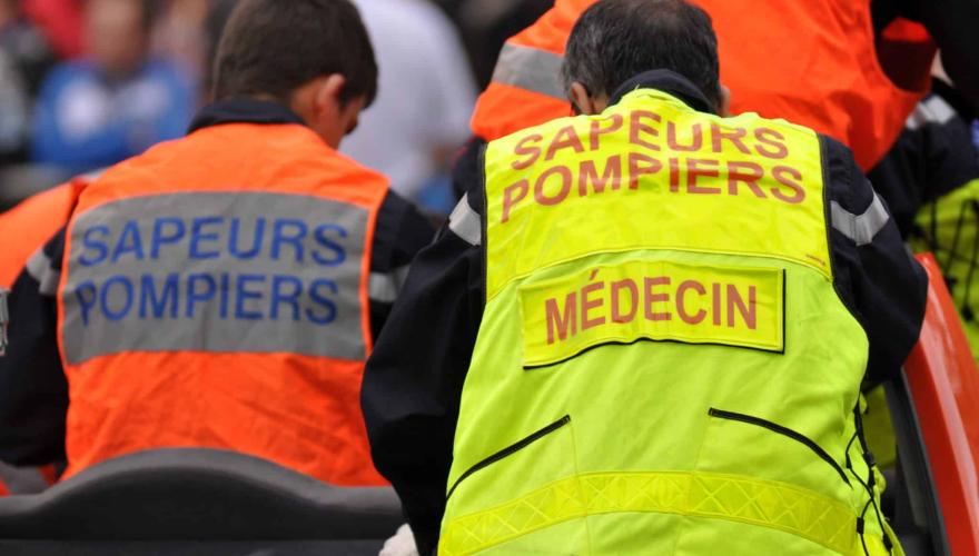 Sapeurs-pompiers en intervention.
